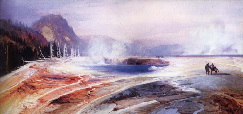 unknow artist Big Springs in Yellowstone Park China oil painting art